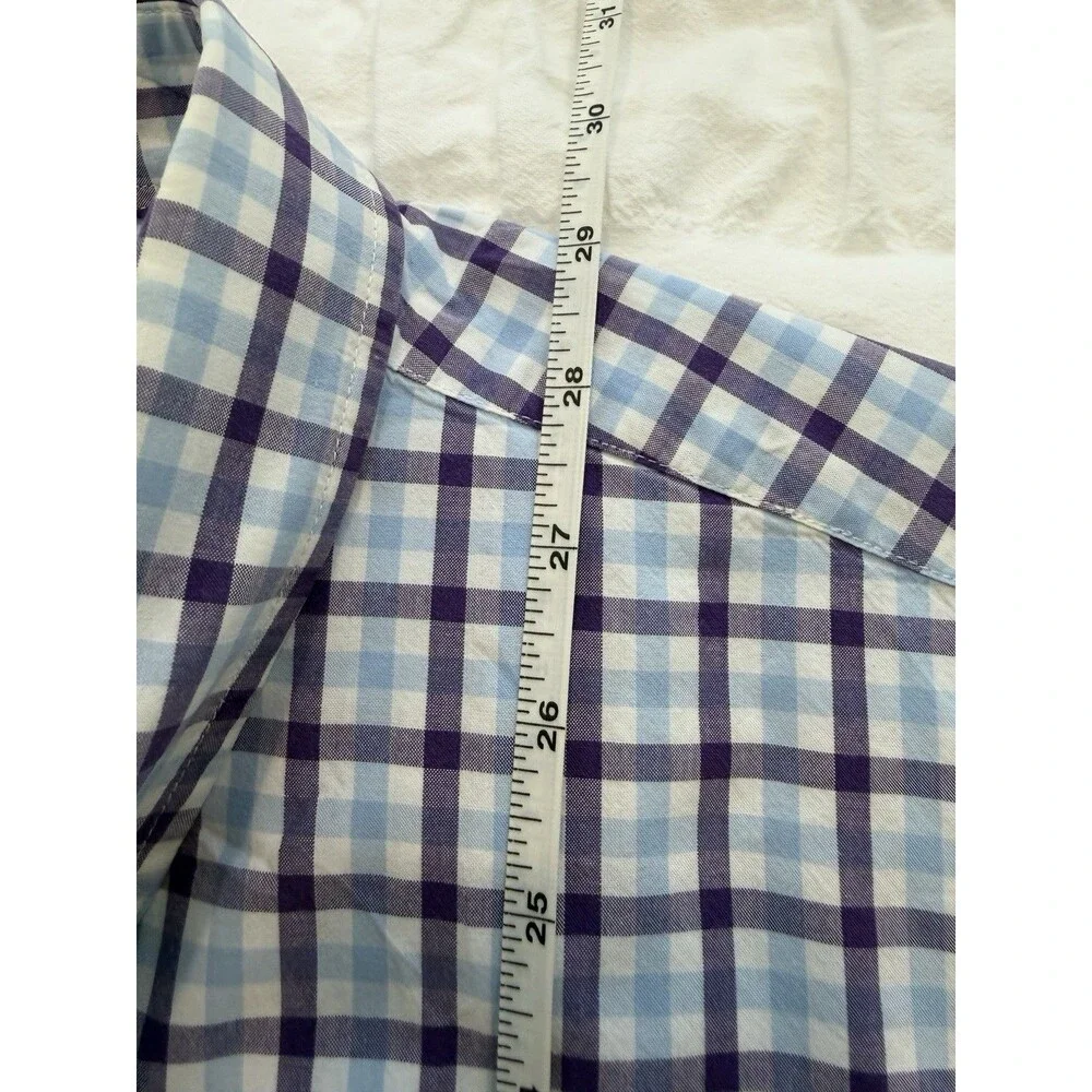 J. Crew Men’s Long Sleeve Cotton Plaid Shirt, XL, Slim, GUC